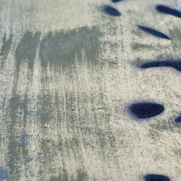 Authentic Nanibon Fuzzi Shirt Mens 52/LG Italy Linen Abstract Dye & Paint Art - Picture 6 of 14